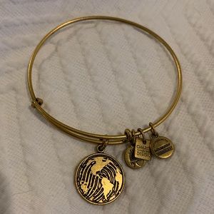 Alex and Ani Globe World Gold Bangle